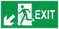Emergency exit down and left - variant 1 EN